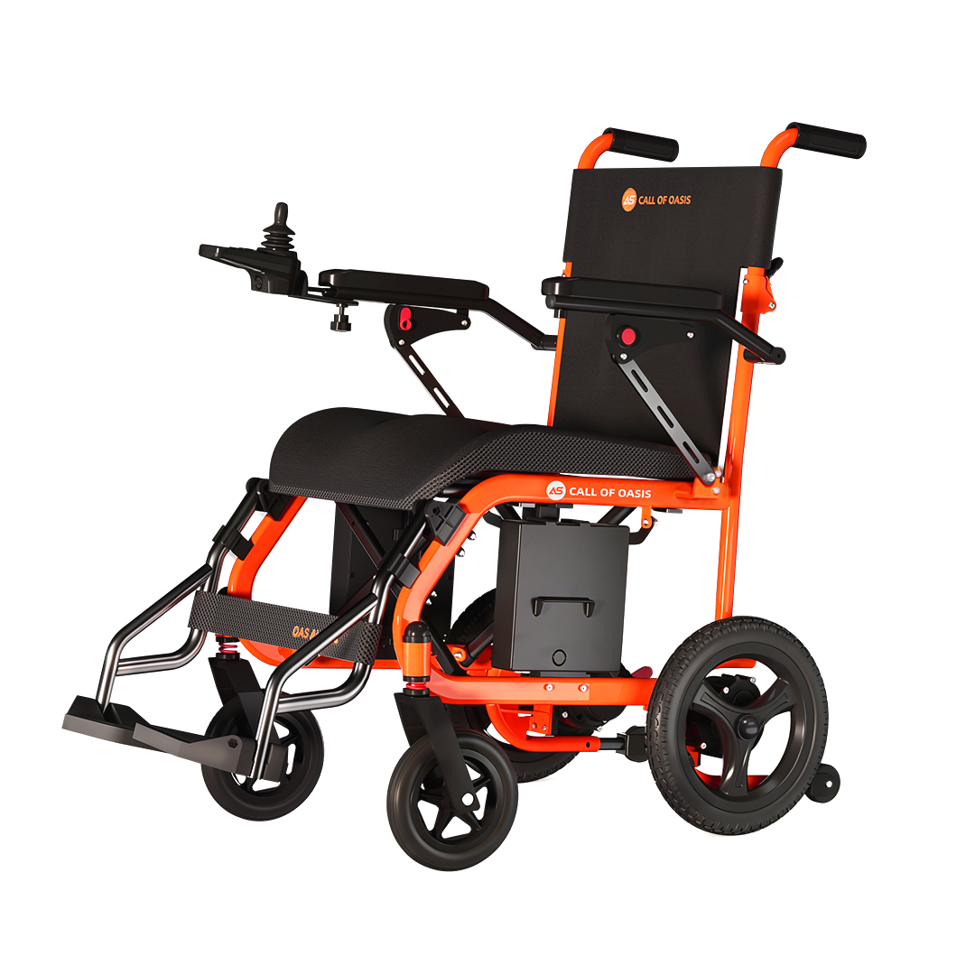 OAS Mobility faltbarer Elektrorollstuhl: Leichtbauweise – ideal sowohl für Reisen als auch für den täglichen Gebrauch.
